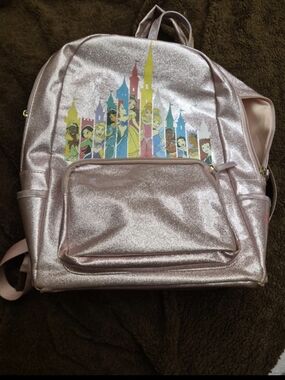 Pink Glitter Princess Backpack